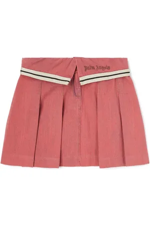 Palm Angels Falda estampada de tejido cambray