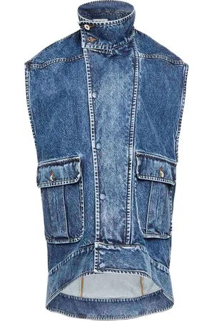J.W.Anderson Chaleco vaquero con cuello alto