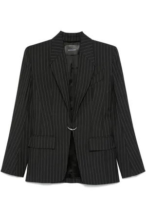 MUGLER Blazer a rayas diplomáticas