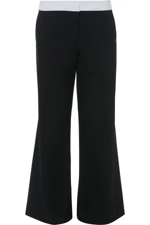 Victoria Beckham Pantalones palazzo con cintura expuesta