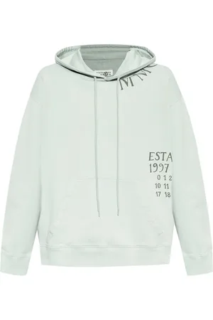 Maison Margiela Sudadera con capucha y números estampados