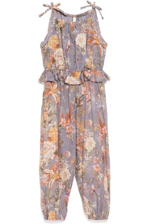 ZIMMERMANN Mono largo con motivo floral