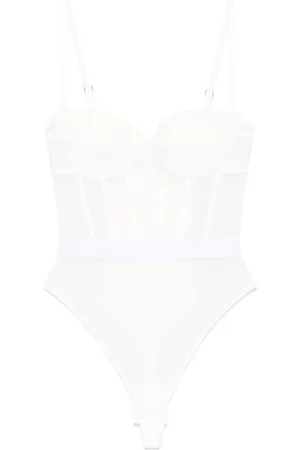 Elisabetta Franchi Body con logo en la cinturilla