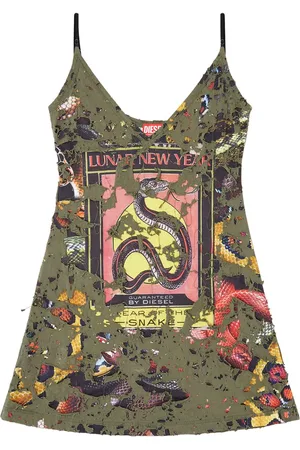 Diesel Vestido corto New Year of the Snake Capsule
