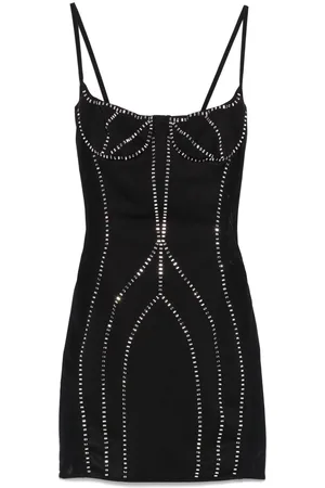The Attico Vestido corto con tirantes finos
