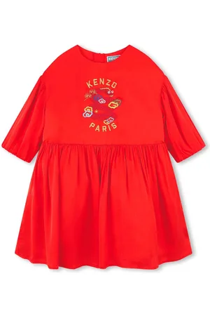 Kenzo Vestido con logo bordado