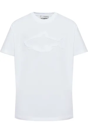 Iceberg Camiseta con aplique de tiburón