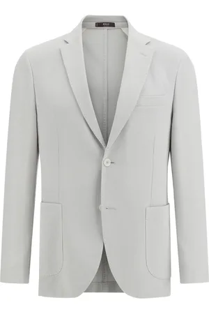 Boggi Milano Blazer de crepé en algodón