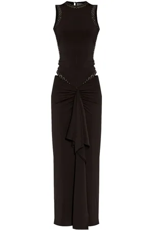 The Attico Vestido con apliques de strass
