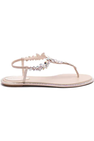 RENE CAOVILLA Sandalias con apliques de cristal