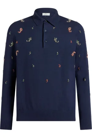 Etro Polo con motivo de cachemira mini con detalle de cristales