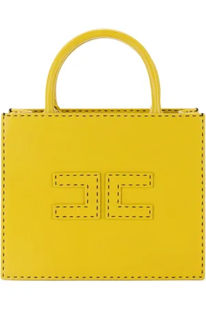Elisabetta Franchi Bolso shopper pequeño con costuras en contraste