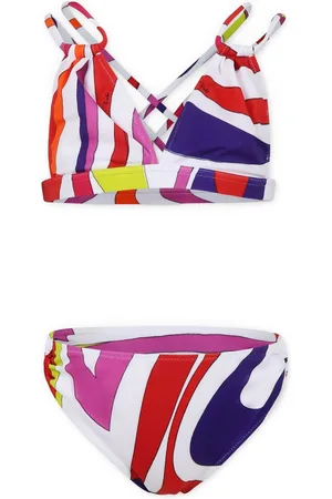 PUCCI Junior Bikini con estampado Marmo
