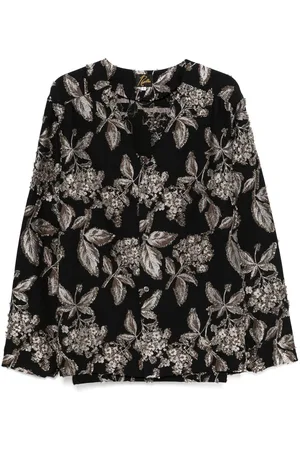 Pins & Needles Camisa con motivo floral en jacquard