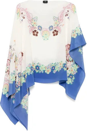 Etro Poncho estampado
