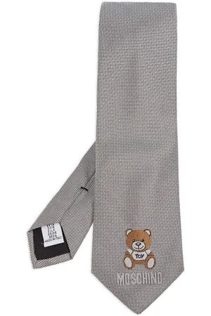 Moschino Corbata con bordado Bear