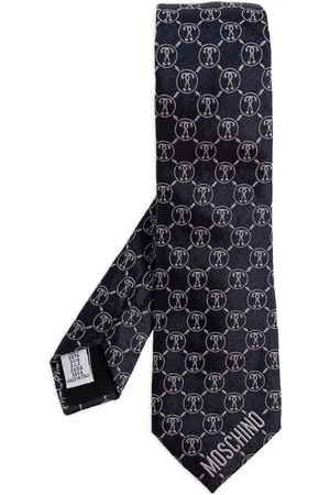 Moschino Corbata con monograma