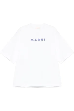 Marni Camiseta con logo estampado