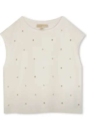 Michael Kors Camiseta con detalle de ojales