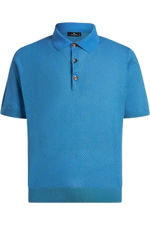 Etro Polo de punto con diseño micro