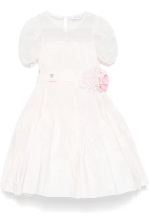 MONNALISA Vestido con bordado floral