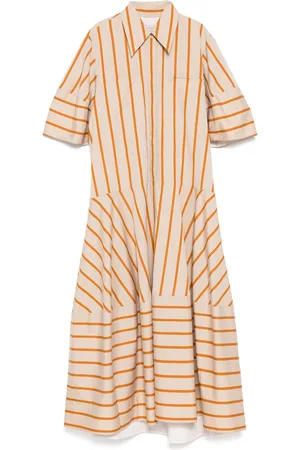 Lee Mathews Vestido a rayas