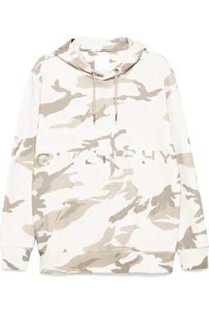 Givenchy Sudadera con capucha y motivo militar con logo estampado