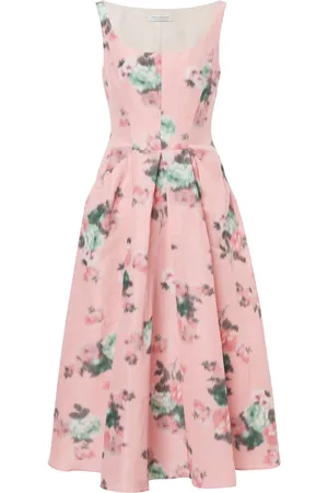 Serafini Vestido midi con motivo floral