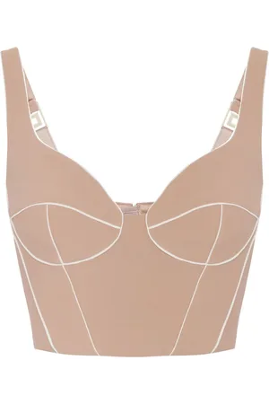 Elisabetta Franchi Top con ribetes en contraste