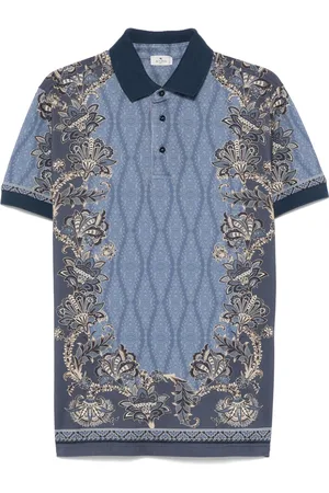 Etro Polo con estampado de cachemira