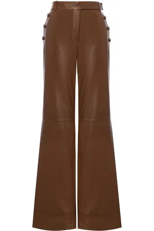 Alberta Ferretti Pantalones acampanados con bolsillos