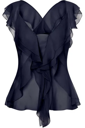 Alberta Ferretti Blusa semitranslúcida de seda