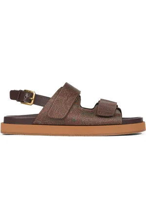 Etro Sandalias con tira trasera y estampado de cachemira