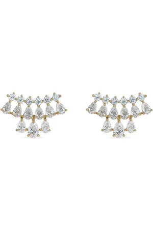 Anita Pendientes Daphne en oro amarillo de 18 ct con diamante