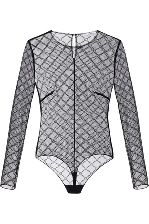 Elisabetta Franchi Body de tul en jacquard