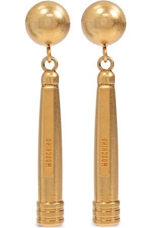 Moschino Pendientes de clip grabados