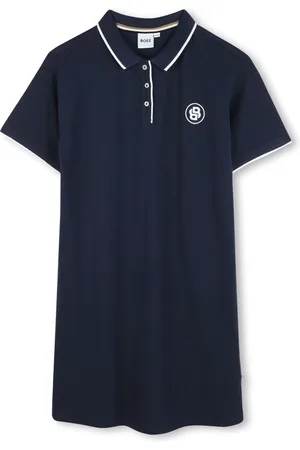 HUGO BOSS Vestido estilo polo de manga corta