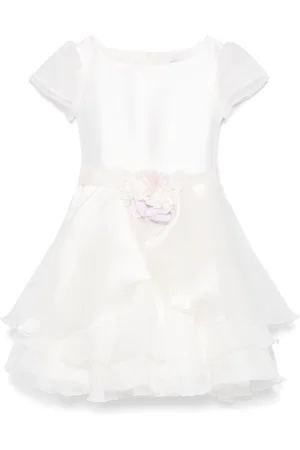 MONNALISA Vestido con apliques florales