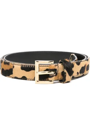 Prada Cinturón con panel de leopardo