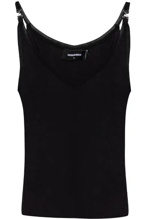 Dsquared2 Top de tirantes con corchetes
