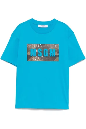 Msgm Camiseta con logo estampado