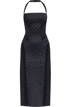 MISBHV Vestido midi con logo estampado
