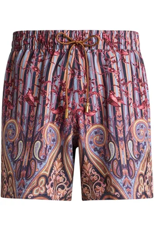 Etro Bermudas con pájaros estampados