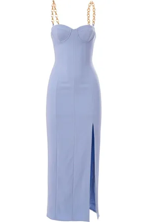 Carolina Herrera Vestido midi con tirantes de cadena