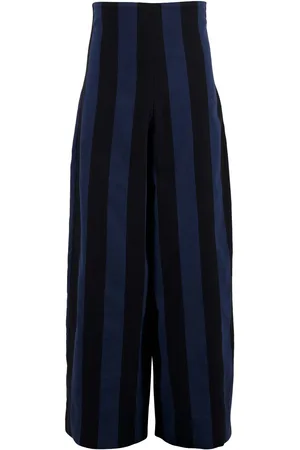 Marrakshi Life Pantalones de talle alto a rayas