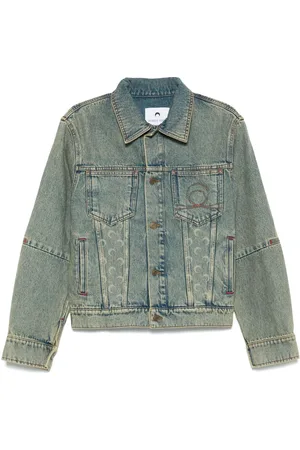 Marine Serre Chaqueta vaquera Moon Laser