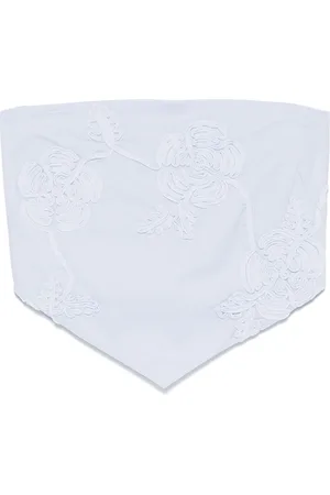 ROTATE Top estilo pañuelo con aplique floral