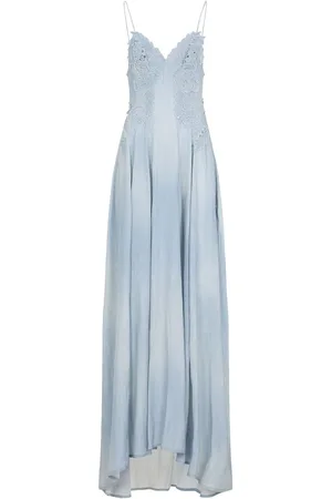 ERMANNO SCERVINO Vestido largo con aplique de encaje