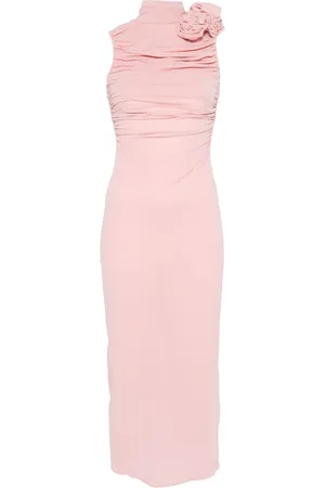 MAGDA BUTRYM Vestido midi con cuello alzado