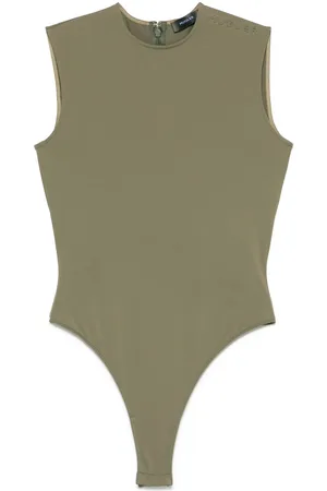 MUGLER Body sin mangas con logo en relieve